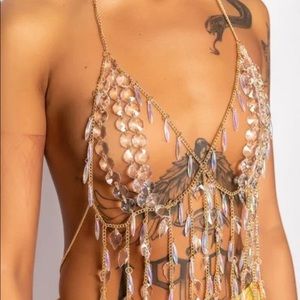 Drop Razor Crystal Bra